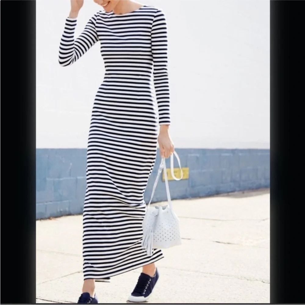 J. Crew Maxi Stripe Dress